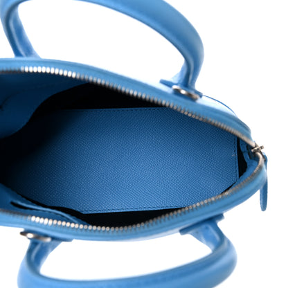 Balenciaga Signature Grained Calfskin Logo XXS Ville Top Handle Bag Baby Blue Black 5 of 20