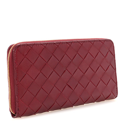 Bottega Veneta Nappa Intrecciato Zip Around Wallet Barolo 3 of 7