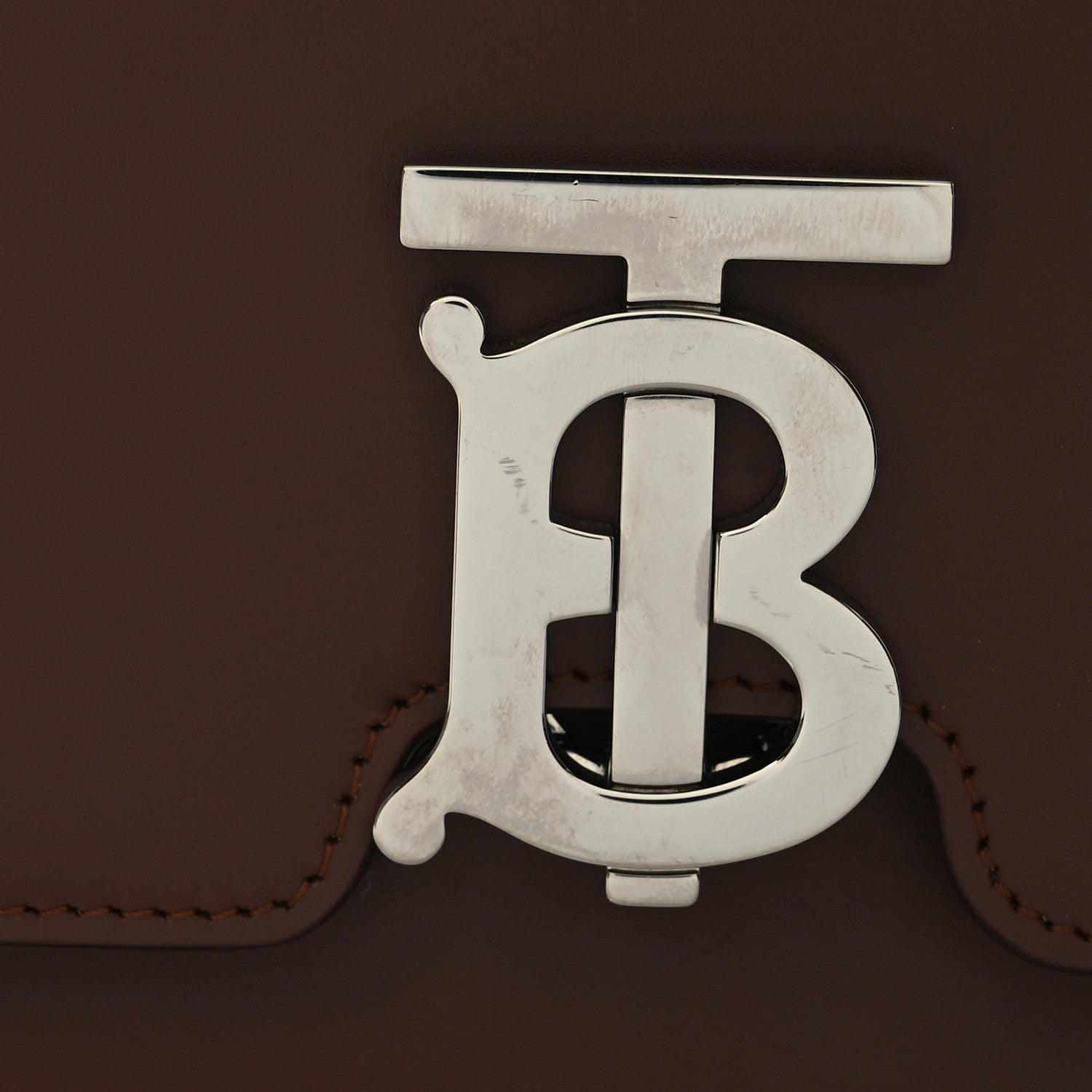 Burberry Calfskin Small TB Bag Malt Brown 14 of 14