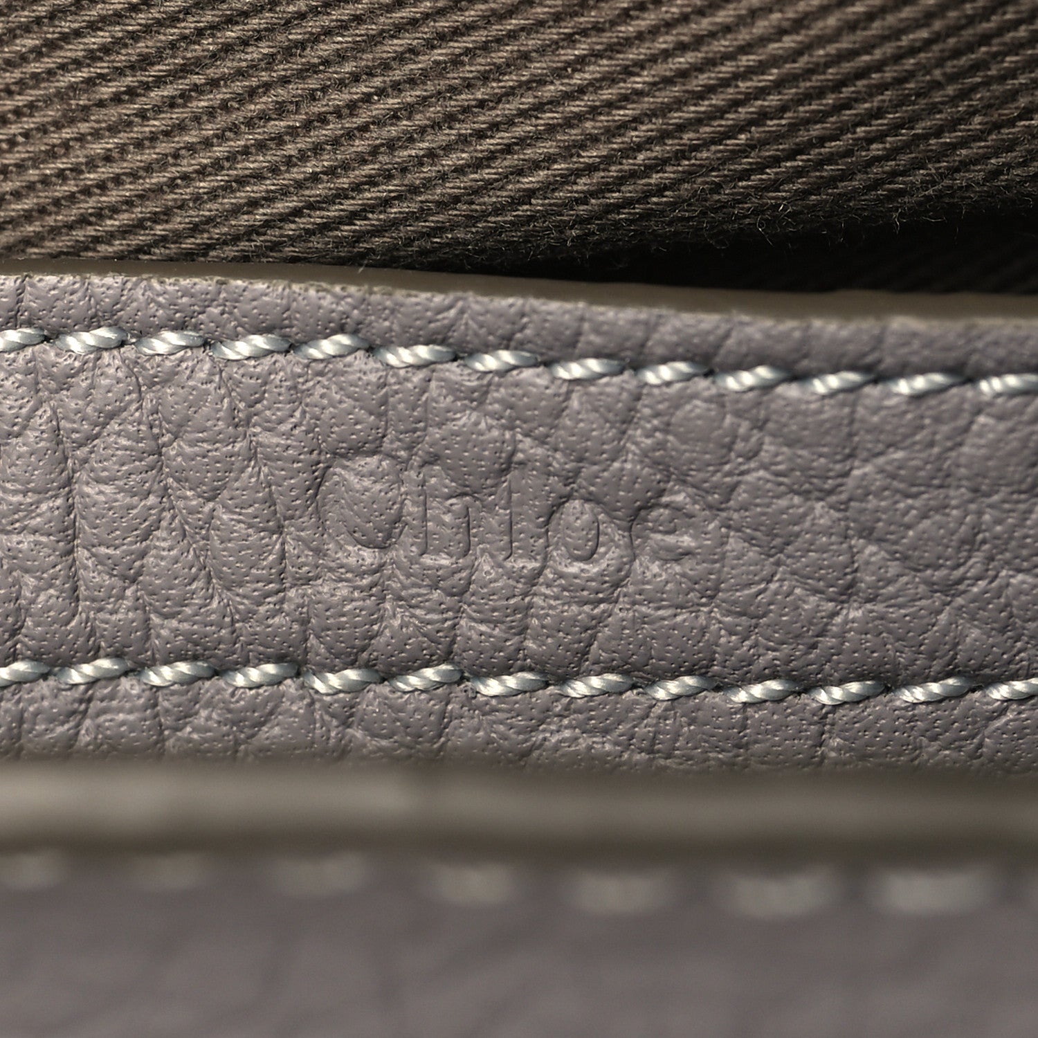 Chloe Calfskin Mini Marcie Round Crossbody Bag Cashmere Grey 6 of 11
