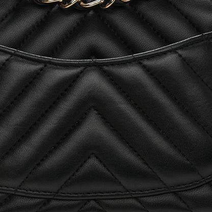 Chanel Lambskin Chevron Quilted Mini Rectangular Flap Black 12 of 13