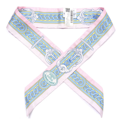 Hermes Silk Bride De Cour Twilly Rose Pale Ciel 1 of 4
