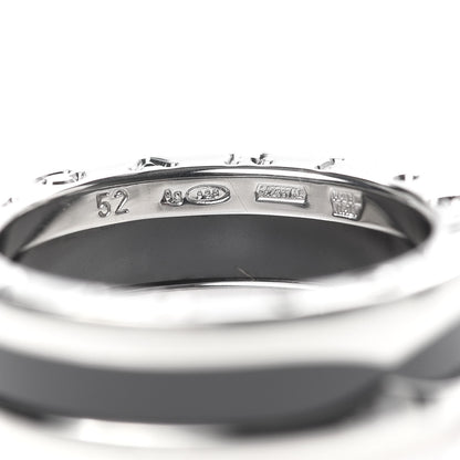 Bulgari Sterling Silver Ceramic Save The Children One-Band Ring 52 6 6 of 7