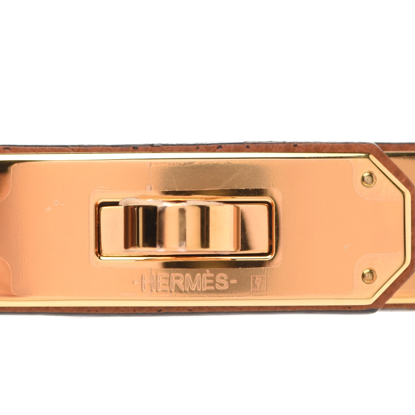Epsom Kelly Pocket Belt Gold