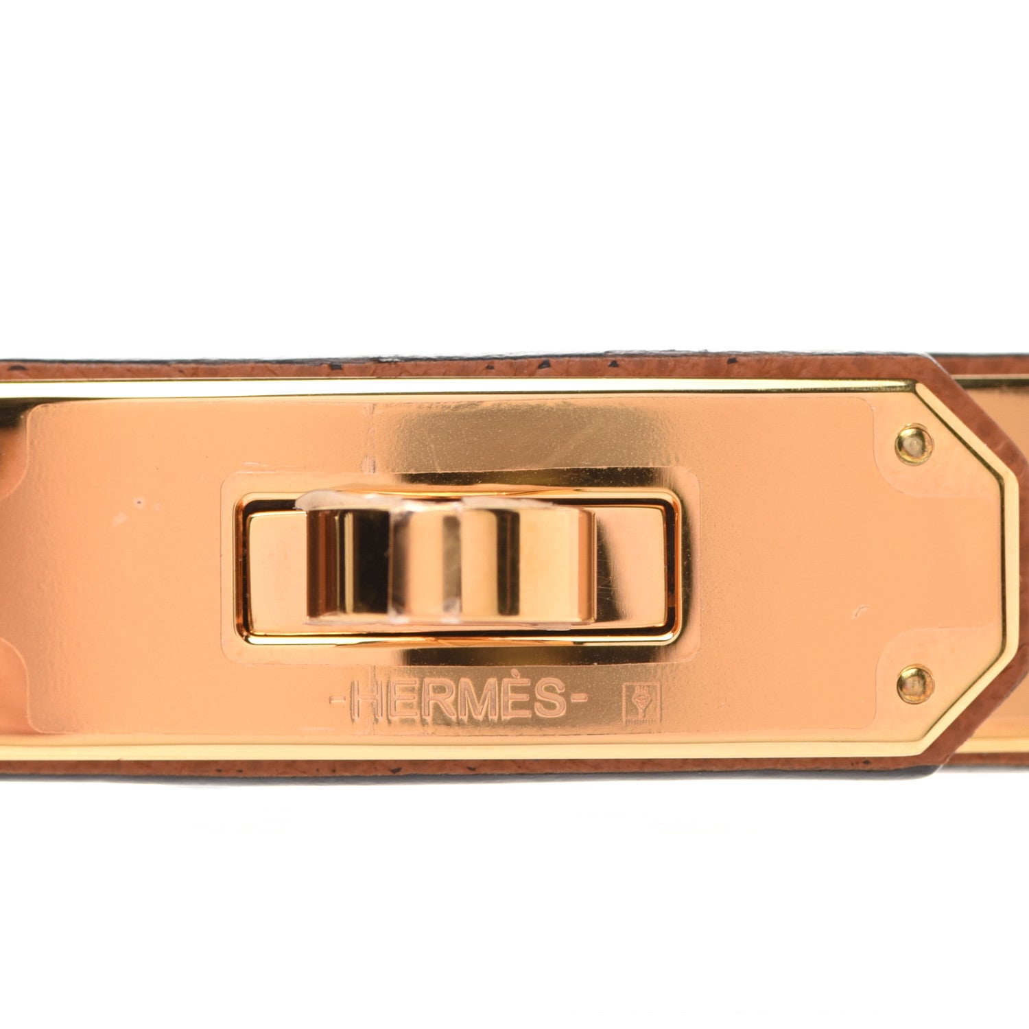 Hermes Epsom Kelly Pocket Belt Gold 7 of 8