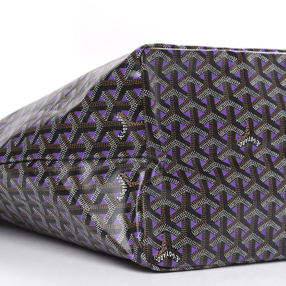 Goyard Goyardine Saint Louis Claire Voie GM Black Purple 7 of 8