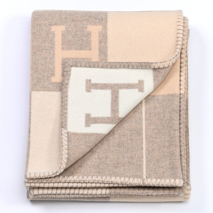 Hermes Wool Cashmere Avalon III Blanket Coco Camomille 3 of 6