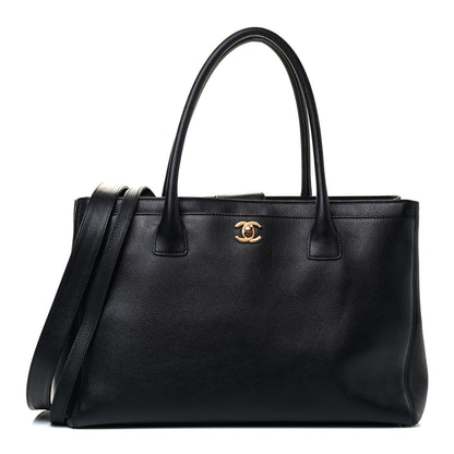 Chanel Calfskin Cerf Executive Shopper Tote Black 1 of 5
