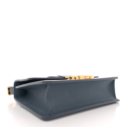 Christian Dior Smooth Calfskin 30 Montaigne Flap Bag Blue 4 of 10