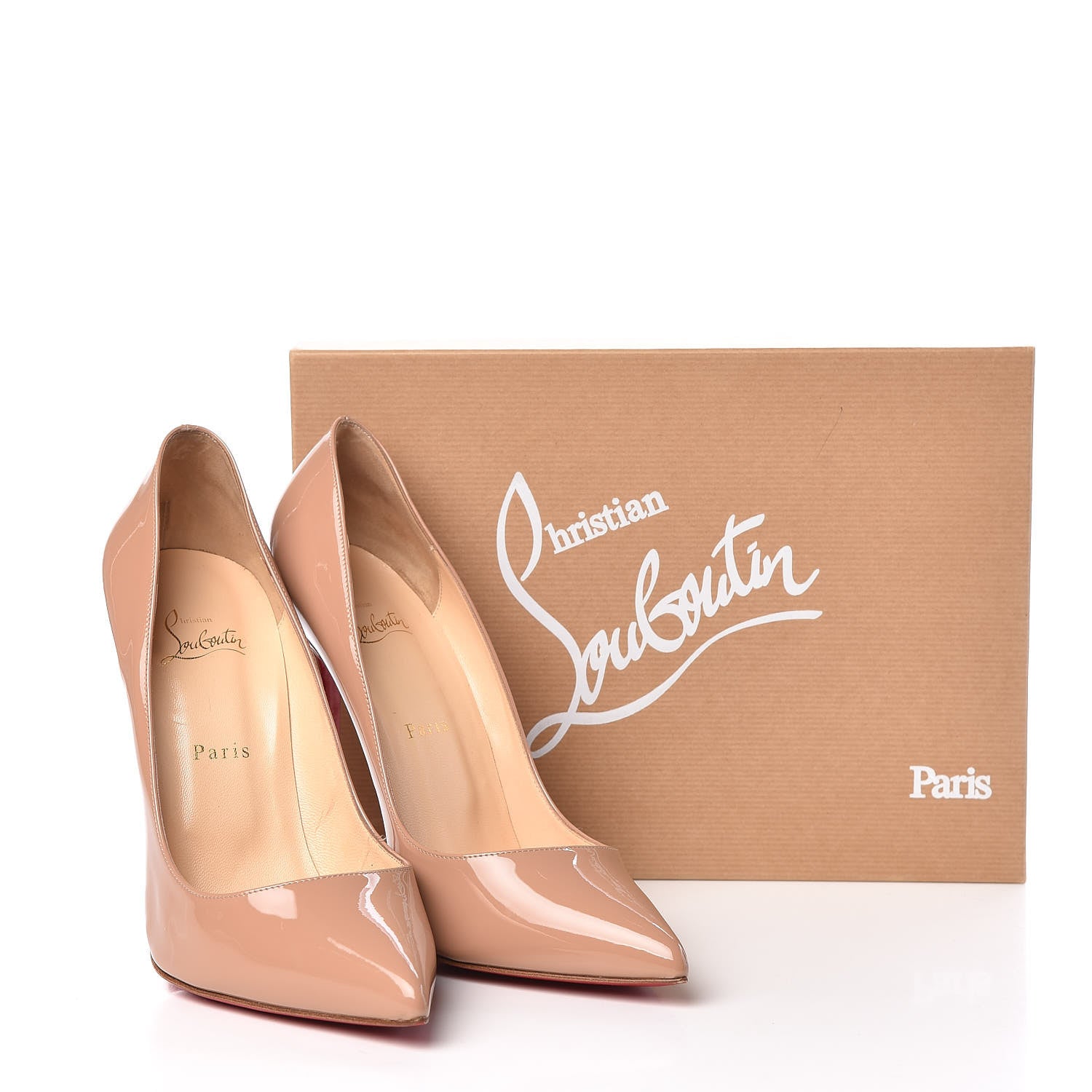 Christian Louboutin Patent Pigalle 120 Pumps 41.5 Nude 12 of 12