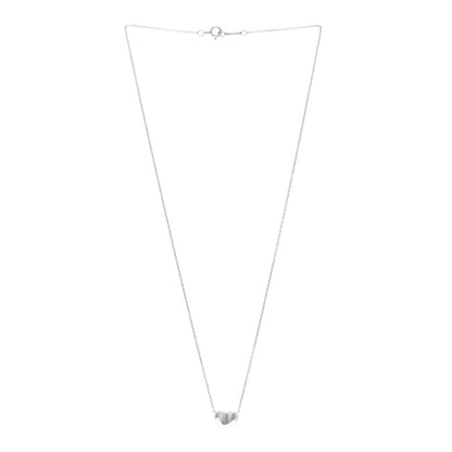 Tiffany Sterling Silver 11mm Elsa Peretti Bean Pendant Necklace 3 of 4