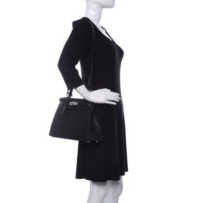 Hermes Ostrich Kelly Sellier 28 Black 2 of 11