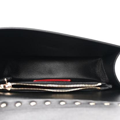 Valentino Garavani Vitello Rockstud Side Slip Crossbody Black 5 of 8