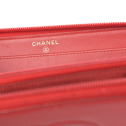 Chanel Caviar Large Timeless CC Zip Around Wallet Red 6 of 13