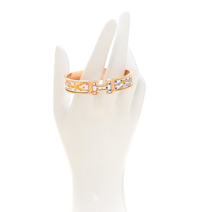 Hermes Enamel Narrow Print Brides de Gala Love Clic Clac H Bracelet PM Confettis 2 of 5