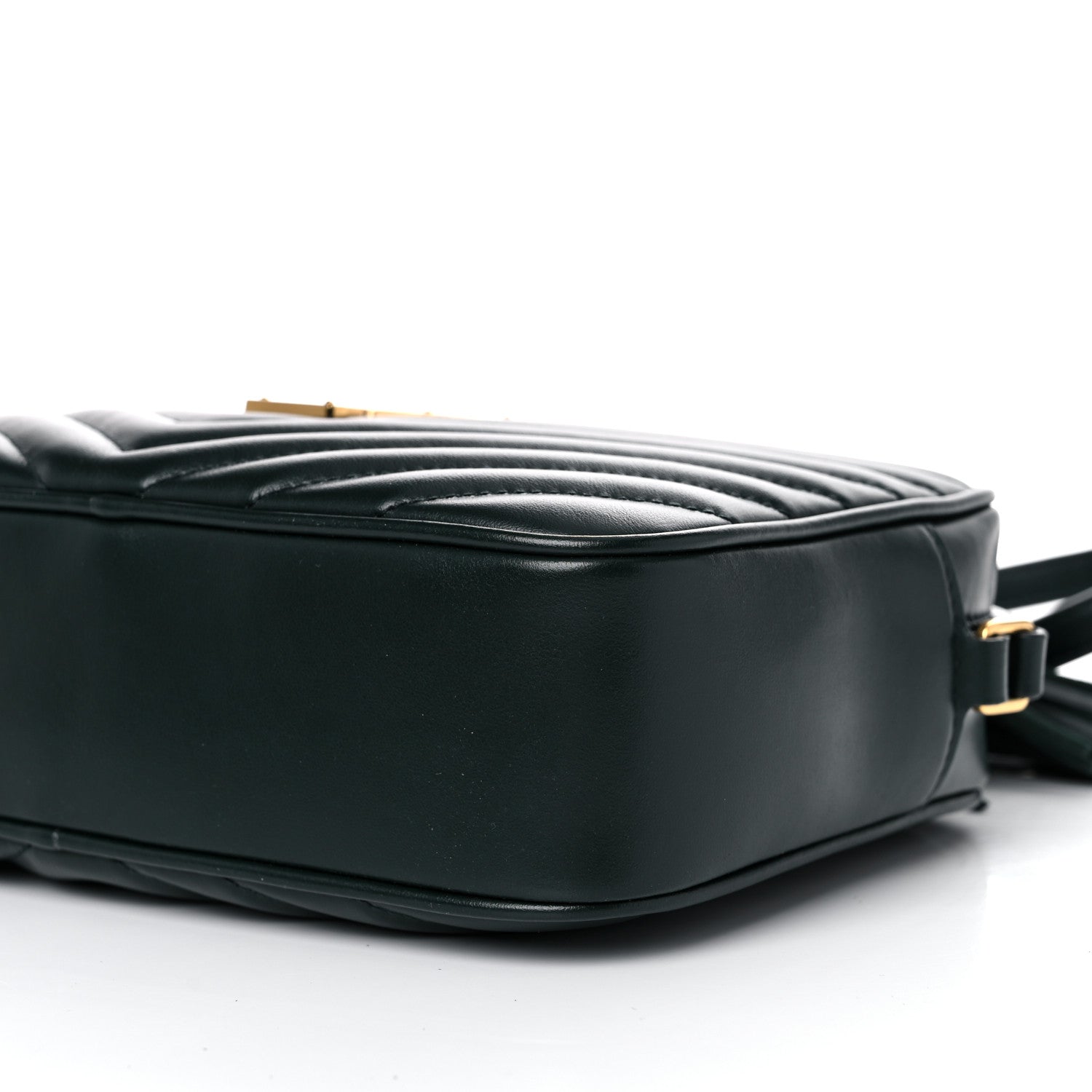 Saint Laurent Calfskin Matelasse Monogram Lou Camera Bag Green 9 of 9