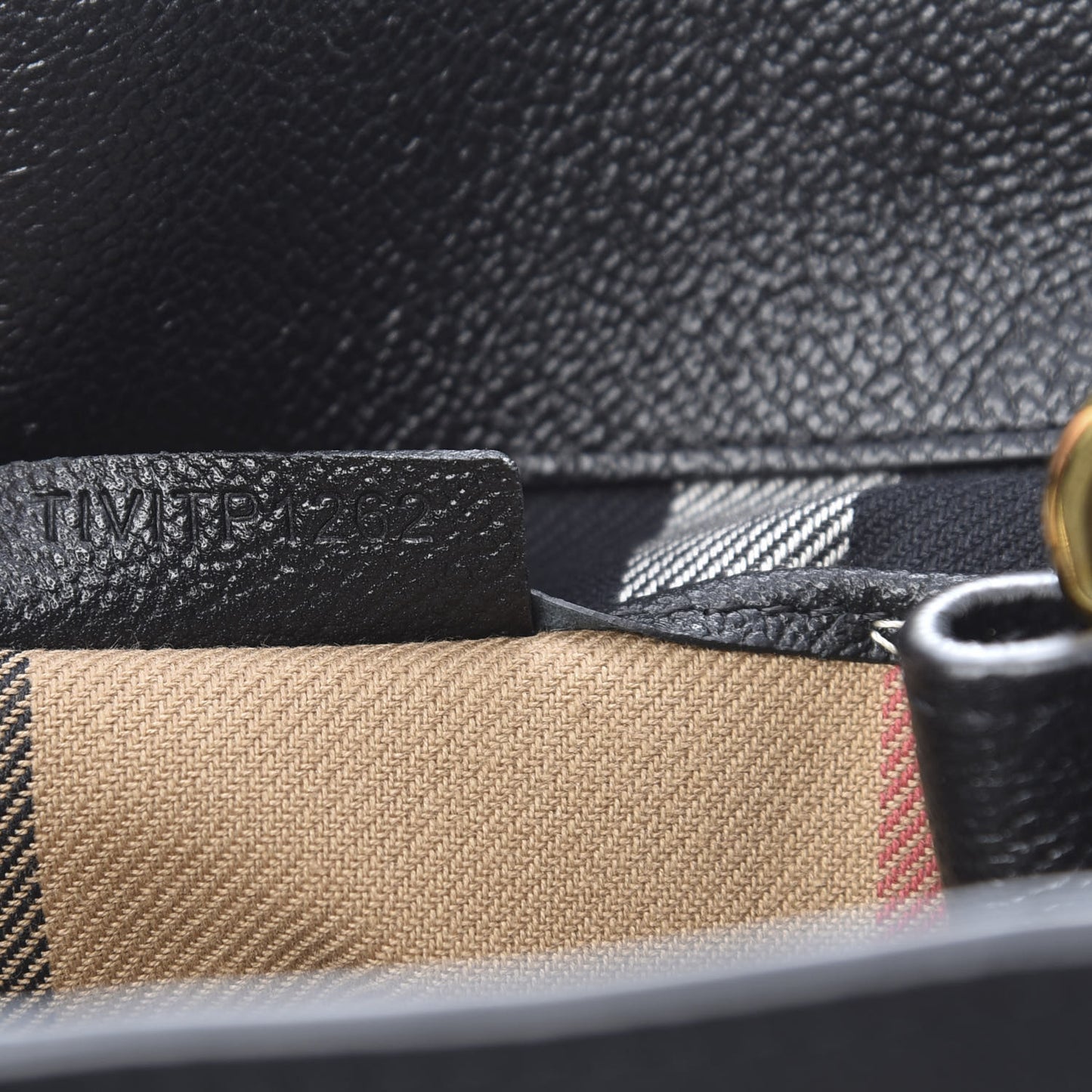 Soft Grain Calfskin Medium Buckle Tote Black