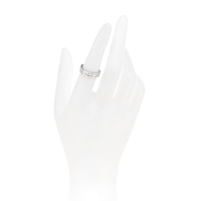 Hermes 18K White Gold Diamond PM Kelly Ring 52 6 2 of 4