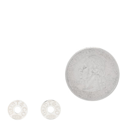 Tiffany Sterling Silver 1837 Circle Earrings 2 of 4