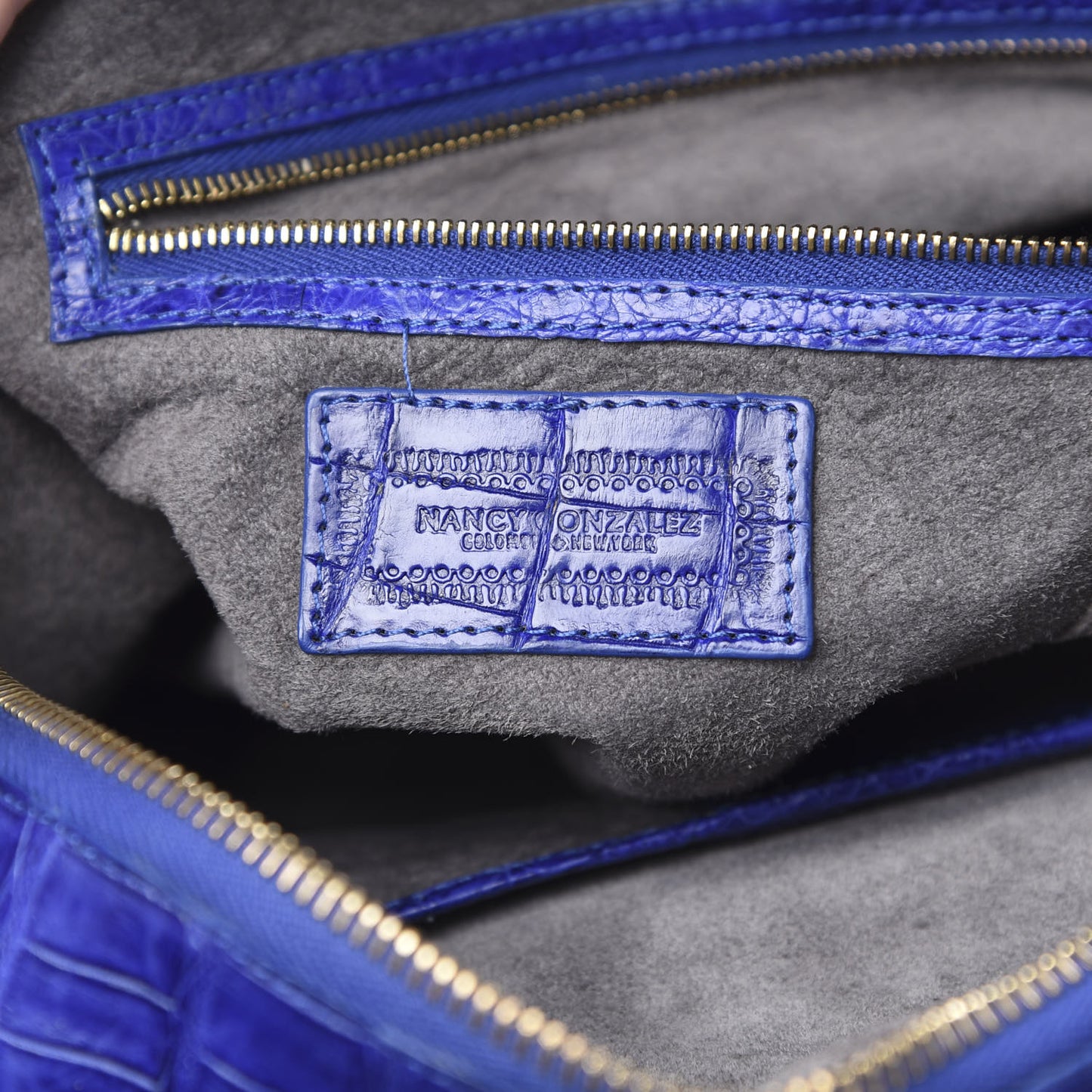 Crocodile Hobo Blue