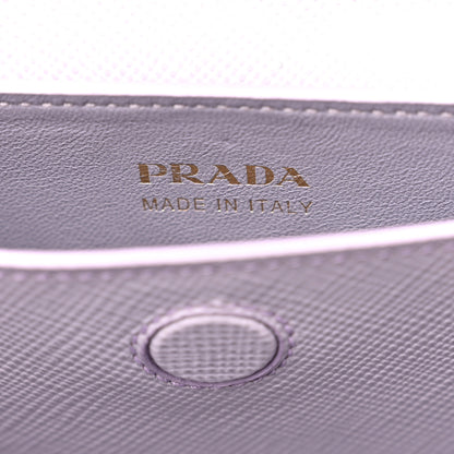 Prada Saffiano Cuir Small Double Bag Glicine 7 of 12
