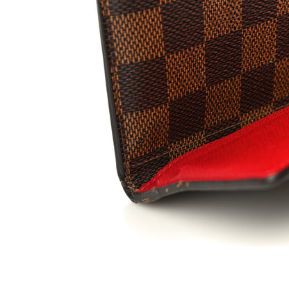 Louis Vuitton Damier Ebene Josephine Wallet Red 17 of 23