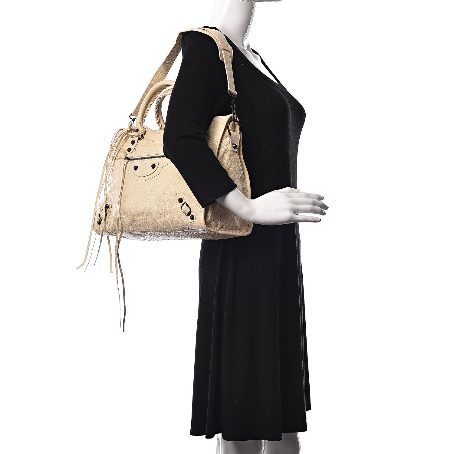 Balenciaga Agneau Classic Hardware City Blanc Creme Light Craie 2 of 11