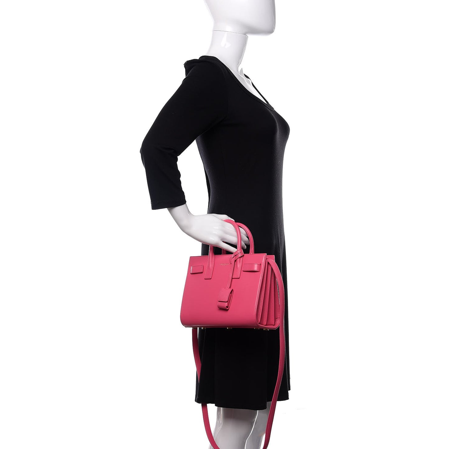Calfskin Nano Sac De Jour Lipstick Fuchsia