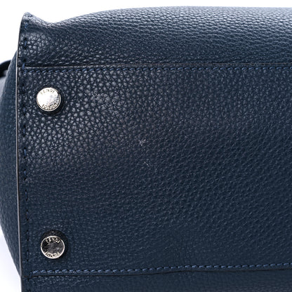 Fendi Cuoio Romano Selleria Bi-Color Large Mens Peekaboo Iconic Essential Satchel Lavagna Black 14 of 14