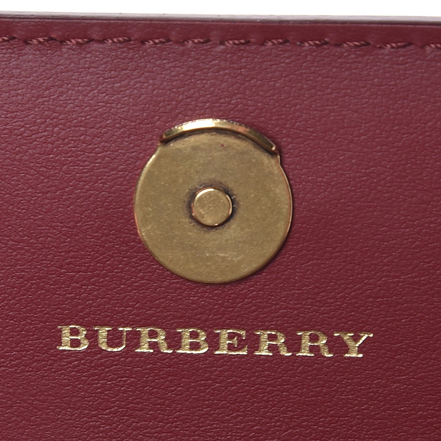 Burberry Vintage Check Henley Wallet On Chain Crimson 6 of 8