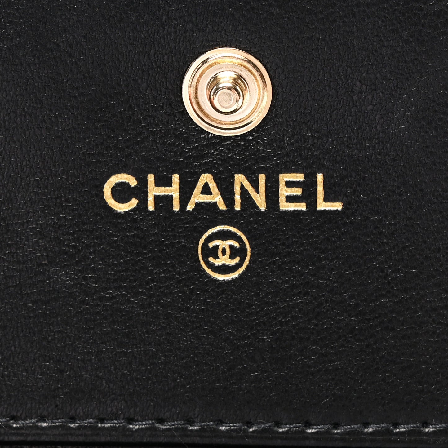 Caviar Timeless CC Flap Card Holder Black