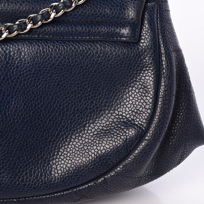 Chanel Caviar Half Moon Wallet On Chain WOC Navy 12 of 12