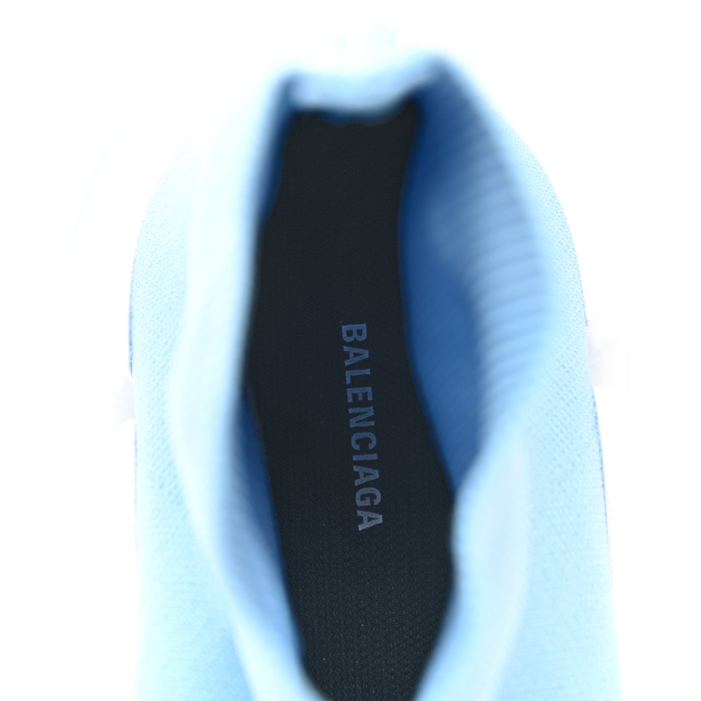 Technical 3D Recycled Knit Bi-Color Mens Speed 2.0 Transparent Sole Sneakers 46 Blue White Transparent Blue