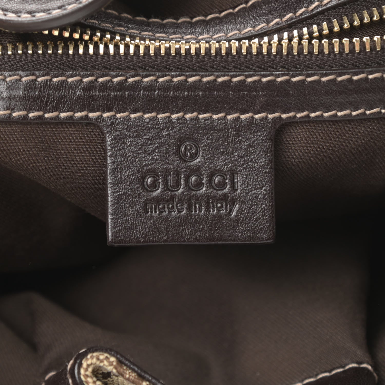Gucci Monogram Studded Pelham Shoulder Bag Dark Brown 6 of 10