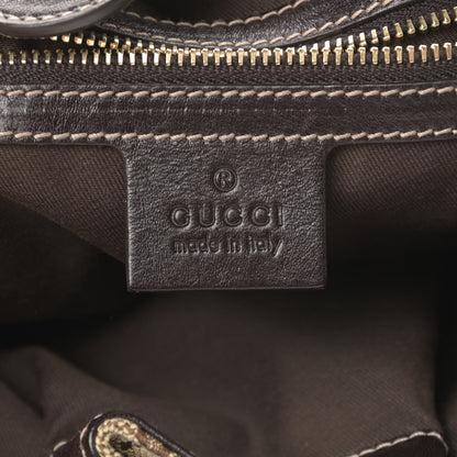 Gucci Monogram Studded Pelham Shoulder Bag Dark Brown 6 of 10