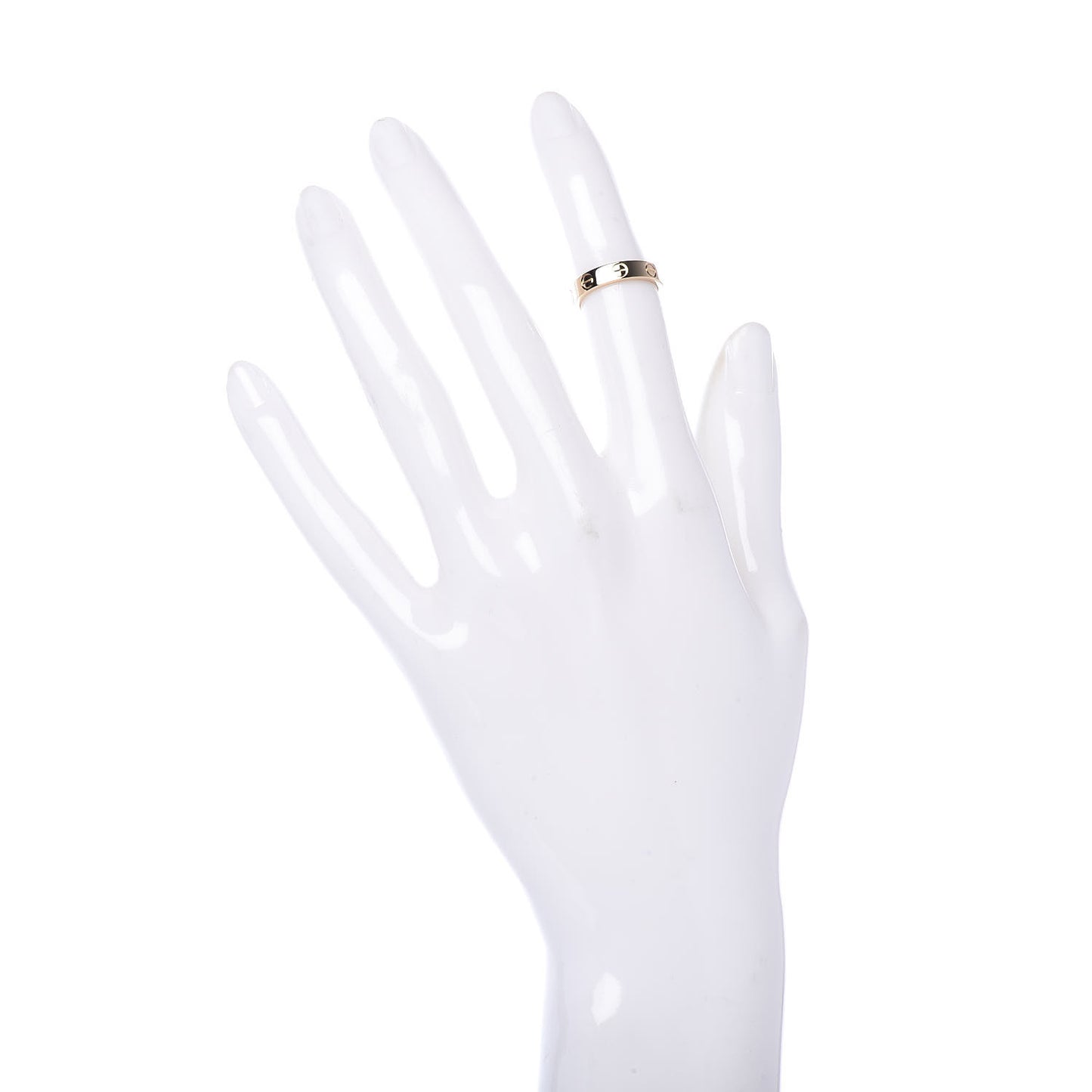 18K Yellow Gold 3.5mm LOVE Wedding Band Ring 46 3.75