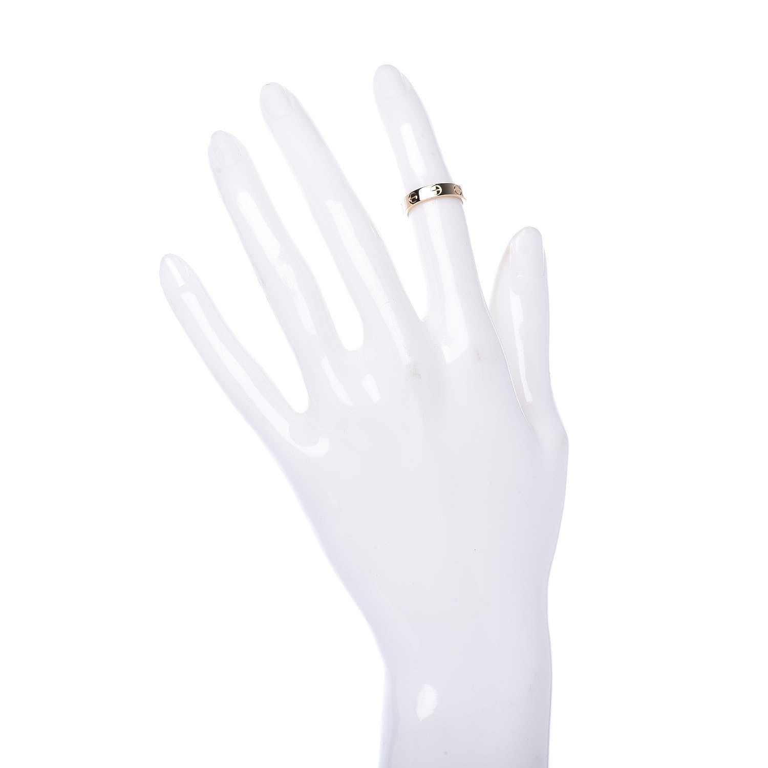 Cartier 18K Yellow Gold 3.5mm LOVE Wedding Band Ring 46 3.75 2 of 4