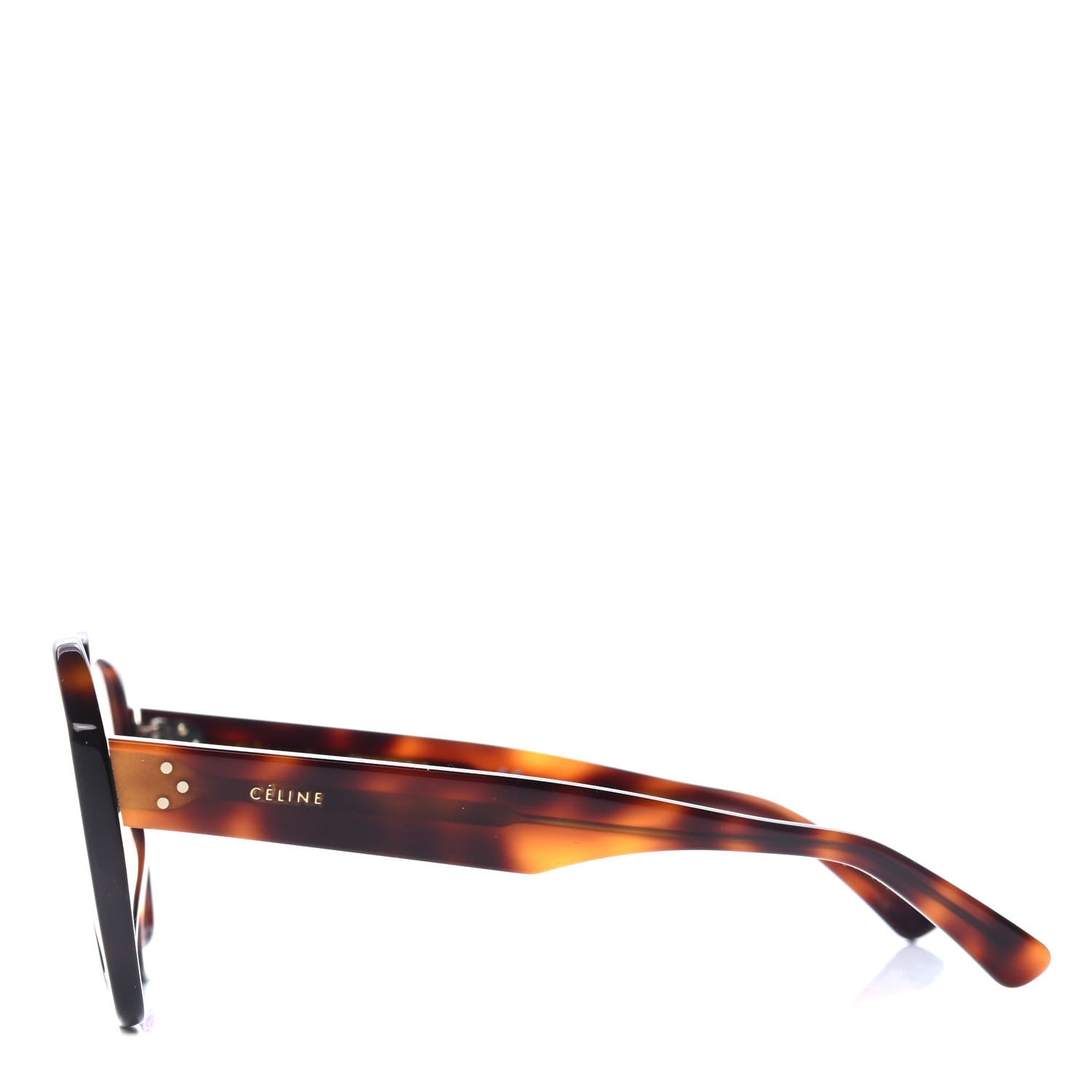 Celine Acetate Square Sunglasses CL40045I Havana 3 of 4