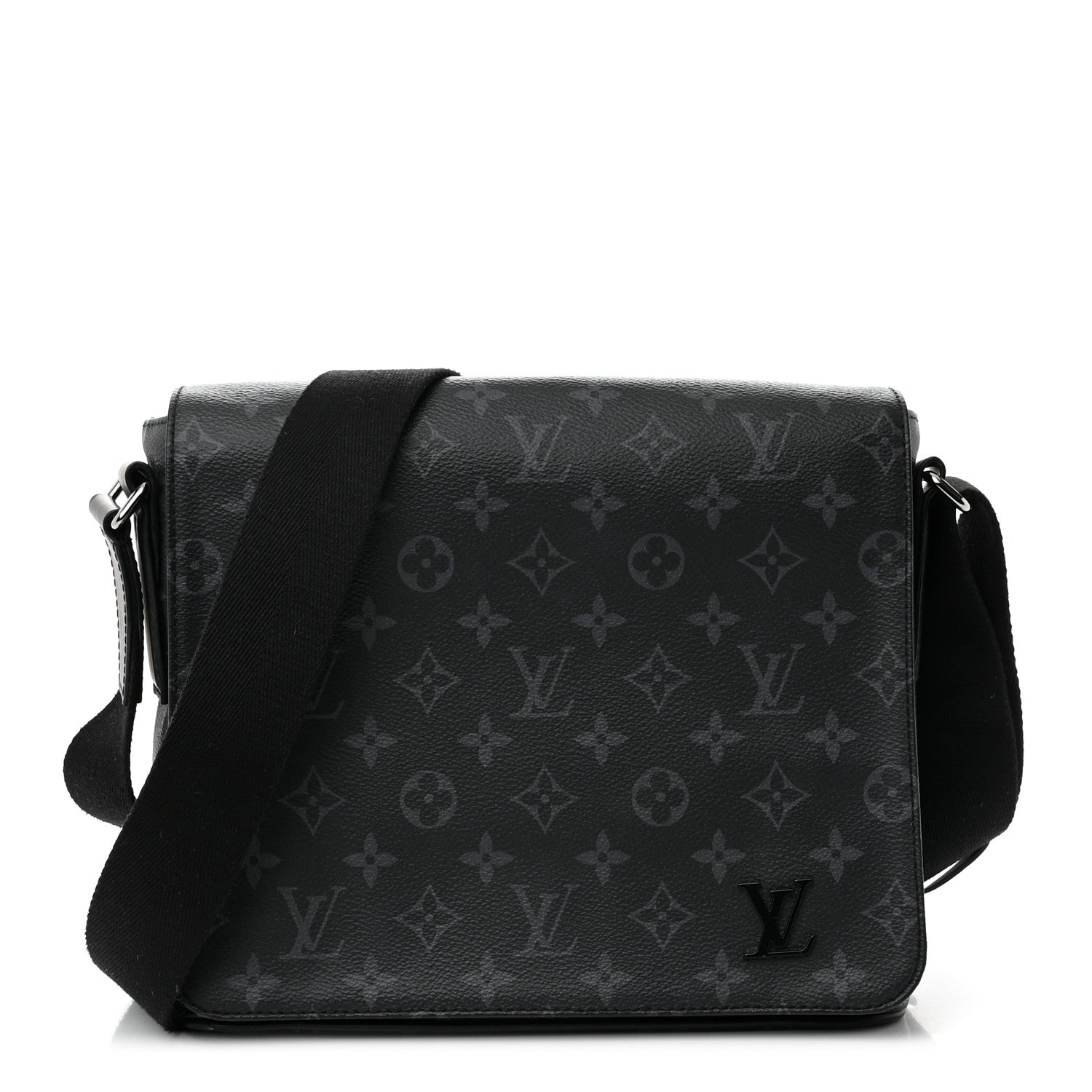 Louis Vuitton Monogram Eclipse District PM NM Black 1 of 10