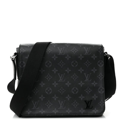 Louis Vuitton Monogram Eclipse District PM NM Black 1 of 10
