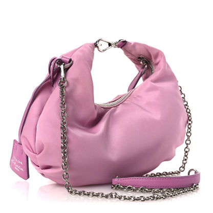 Prada Tessuto Nylon Saffiano Re-Edition 2006 Shoulder Bag Pink 2 of 13