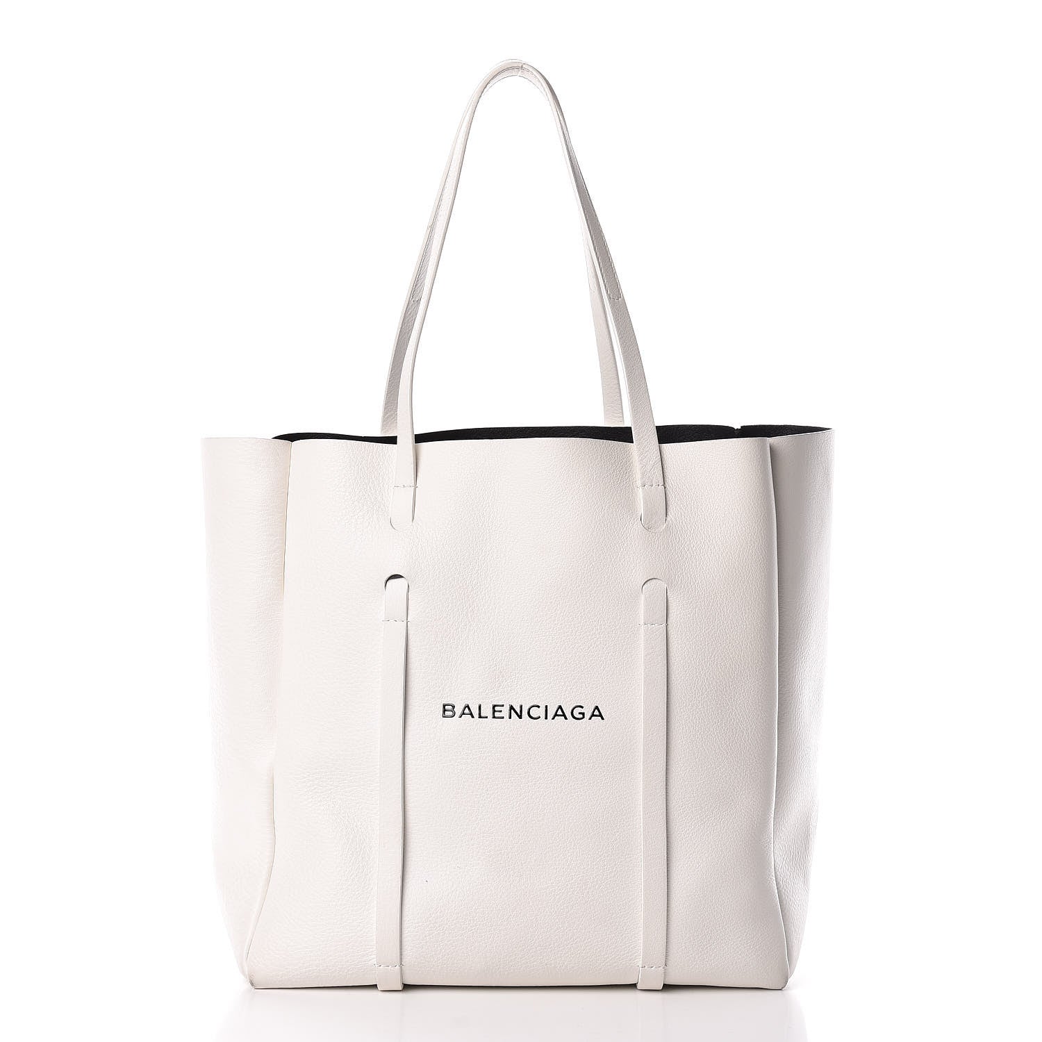 Balenciaga Smooth Calfskin Double Sided Small Everyday Tote Optic White Black 3 of 18