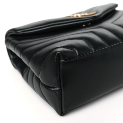 Saint Laurent Calfskin Y Quilted Monogram Small Loulou Chain Satchel Black 9 of 11