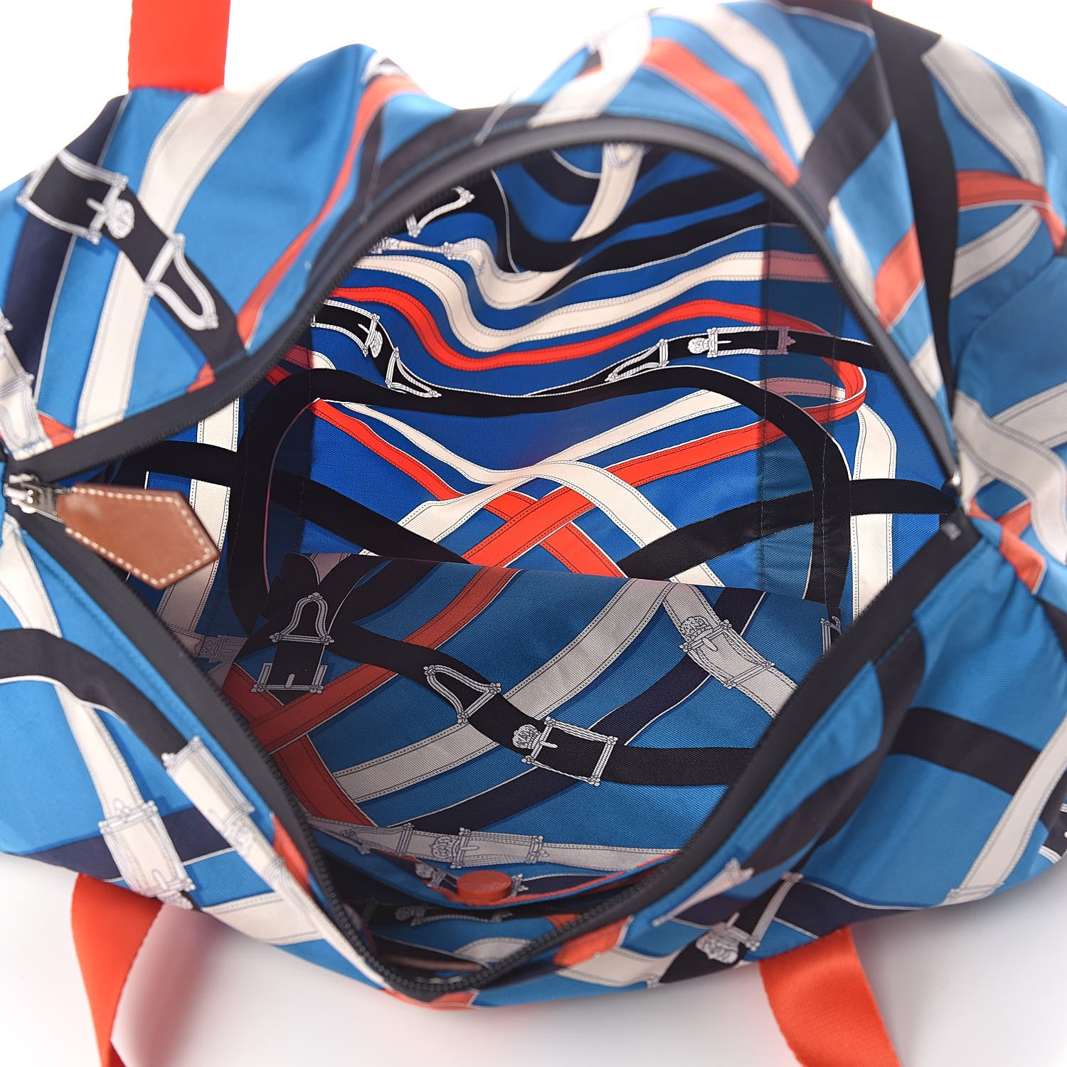 Hermes Silk Barenia Cavalcadour Airsilk Duffle 38 5 of 9