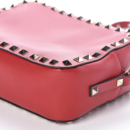 Valentino Garavani Calfskin Rockstud Camera Crossbody Bag Red 6 of 8