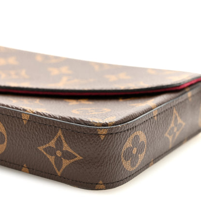 Louis Vuitton Monogram Pochette Felicie Chain Wallet Fuchsia 10 of 10