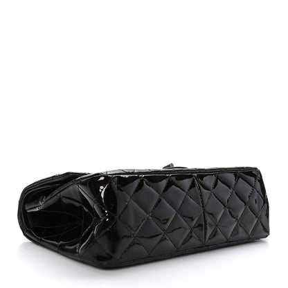 Chanel Distressed Patent Quilted 2.55 Reissue 227 Flap Dark Brown 4 of 10