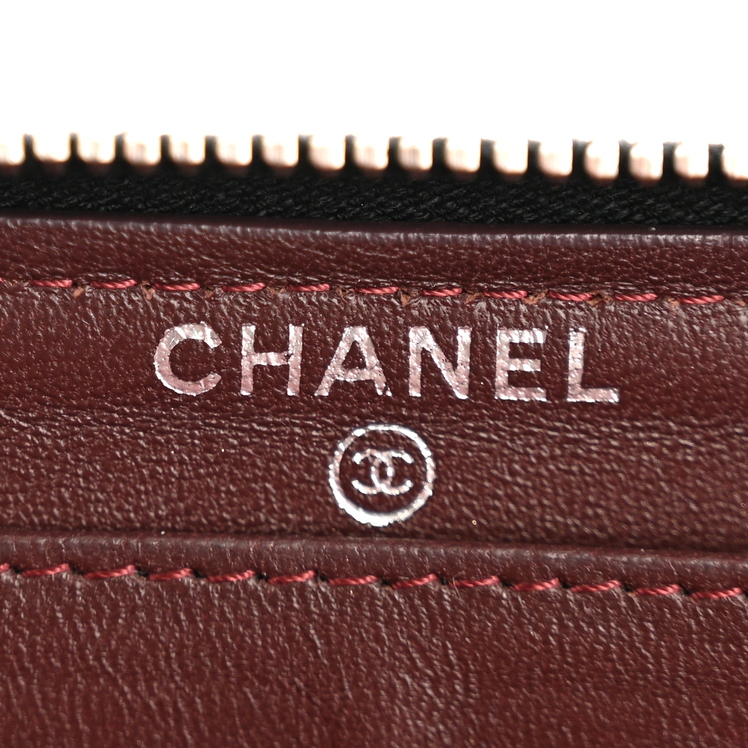Chanel Lambskin Quilted Large Gusset Zip Around Wallet Black 6 of 12