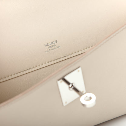 Hermes Swift Kelly Cut Clutch Pochette Beton 8 of 10