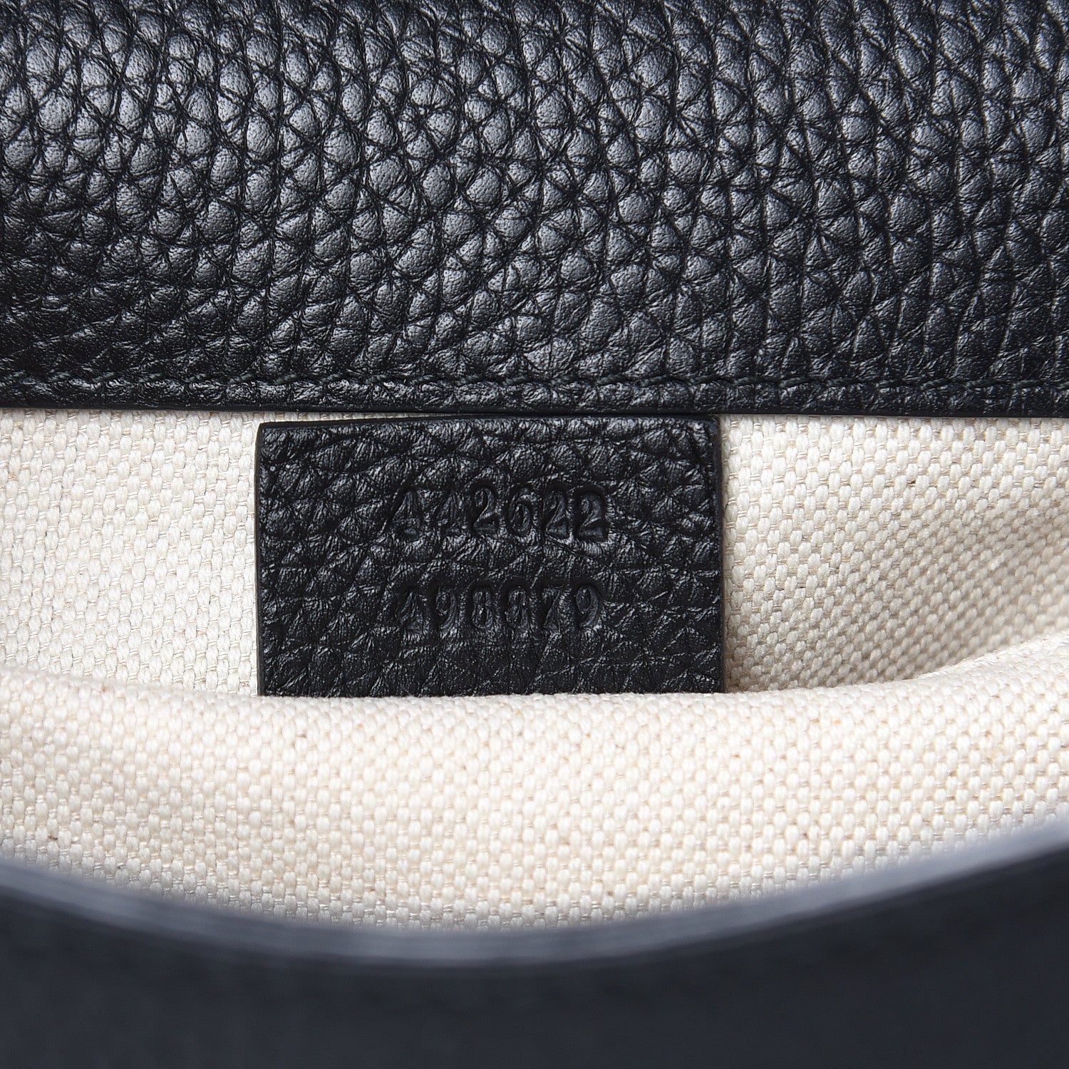 Gucci Calfskin Mini GG Marmont Top Handle Bag Black 7 of 10